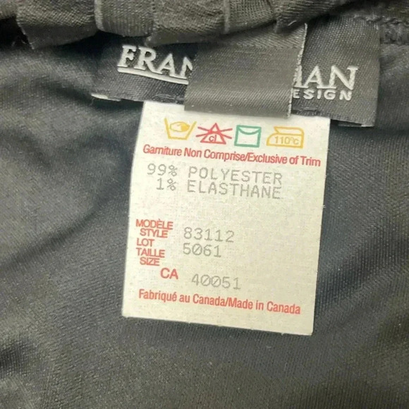 Frank Lyman Design Ruffle Dress Size 6 Ruffles Midi Lined Stretch Square Modest - Picture 4 of 13